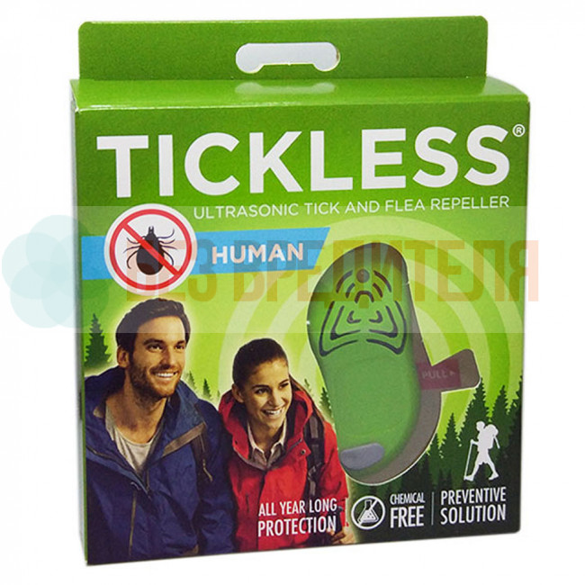 Отпугиватель клещей Tickless Human зеленый Отпугиватель клещей Tickless Human зеленый
